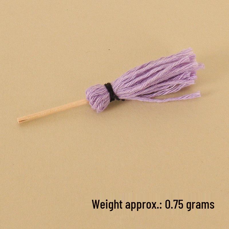 Миниатюрный набор для кукольного домика: метла и швабра с деревянным ведром