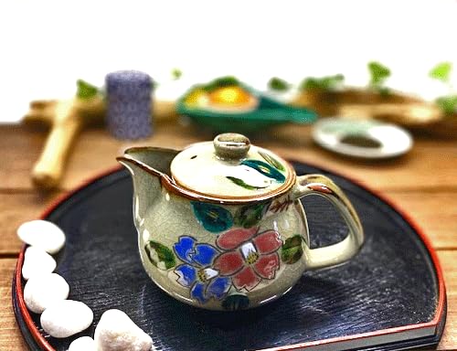 Kutani Большая комбинация sasanqua [чайник/чайник] [задняя фотография]