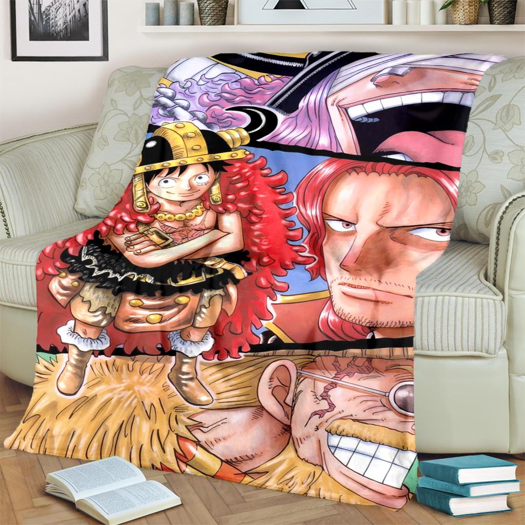 Warm "ONE PIECE" Pattern Blanket Flannel for Sofa, Bed, Bedroom, Chair, Picnic, Travel and Outdoor