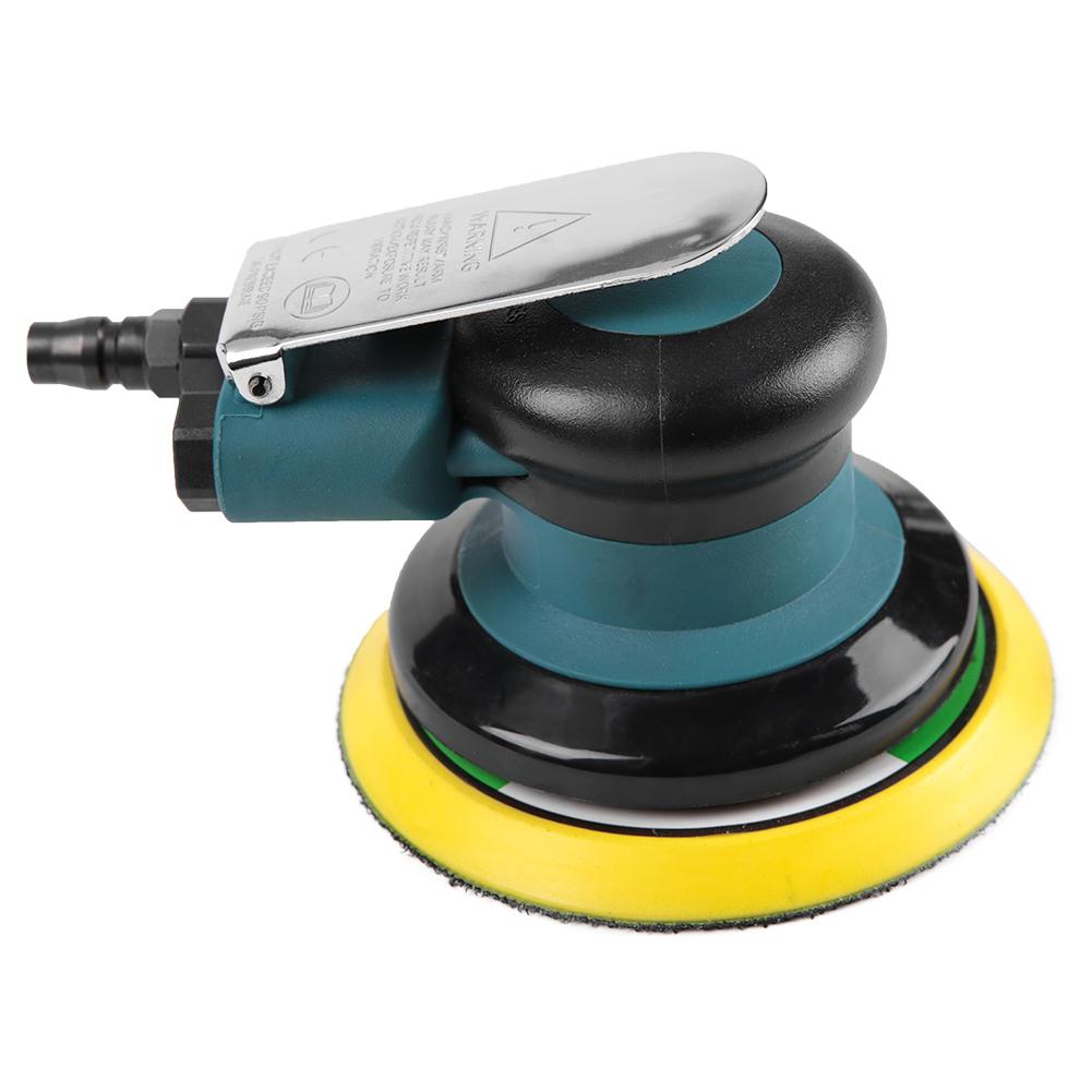 Handheld 5" Air Sander Grinder Polisher Pneumatic Polishing Tool Round