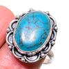 Natural Santa Rosa Turquoise 925 Sterling Silver Jewelry Ring Size 9 K2E42