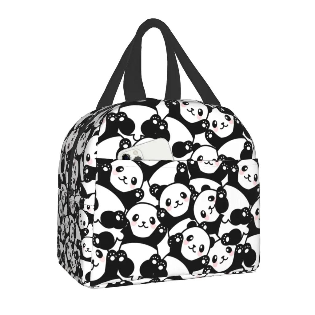 Сумка для обеда Panda Bear, переносная термосумка для кемпинга, путешествий, ланч-бокс для женщин и детей, для работы, пикника, хранения продуктов