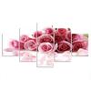 5 шт., букет роз, цветы, декор, холст, домашний декор, без рамки, 5 панелей, абстрактные 5 шт., картины, картины, настенное искусство, современный