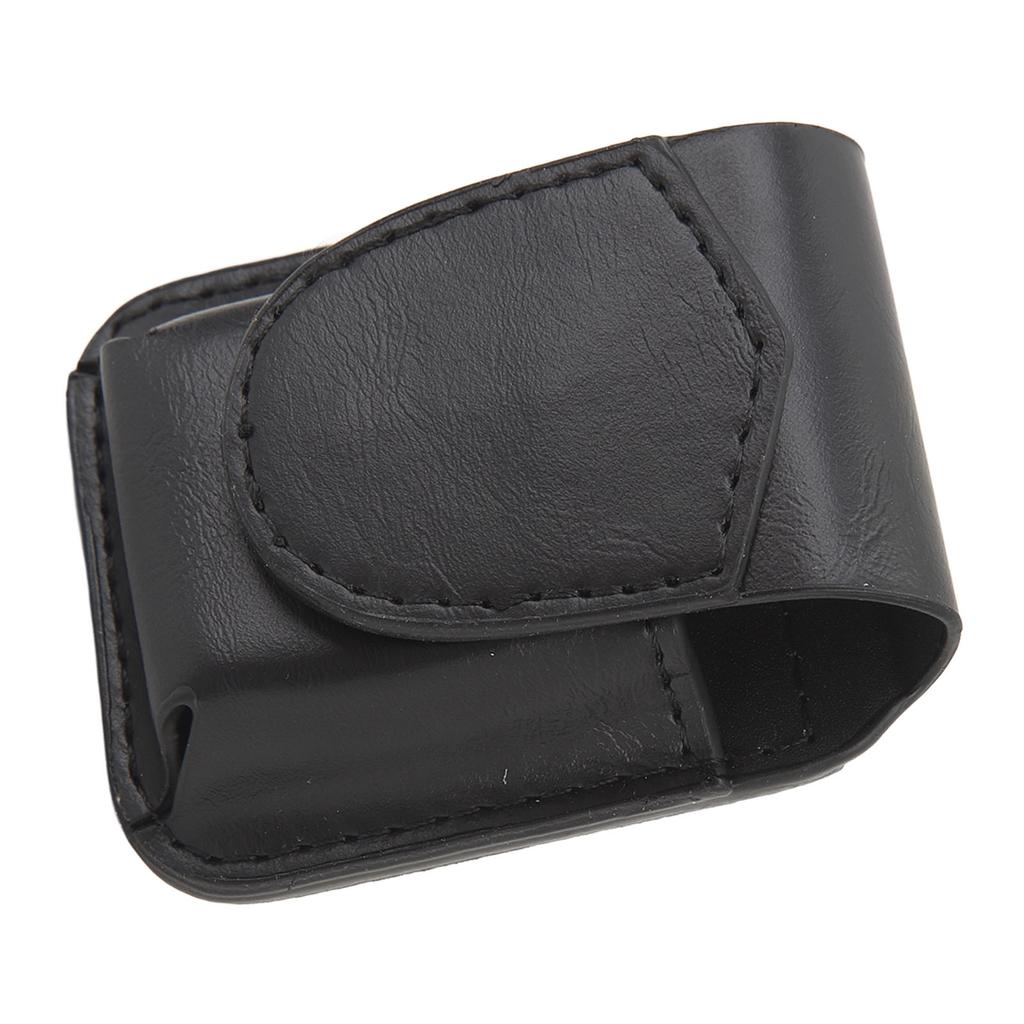 Чехол для зажигалки с поясным ремнем Держатель из ПУ Противоударный Мягкая подкладка Магнитная застежка Поясной чехол для зажигалки для улицы