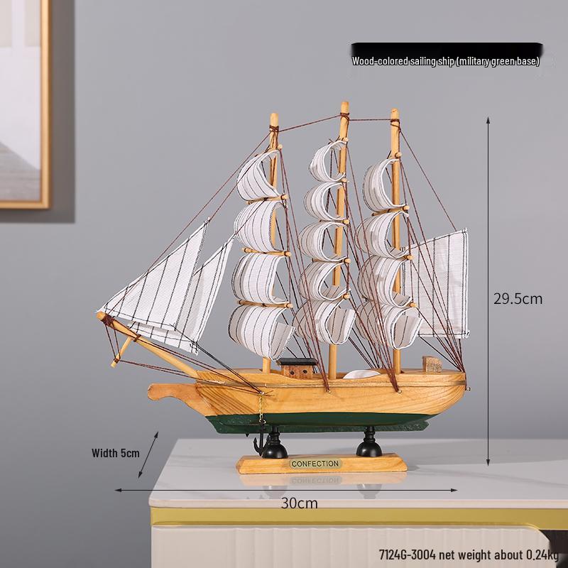 Орнамент Парусная лодка - Модель для украшения дома или офиса