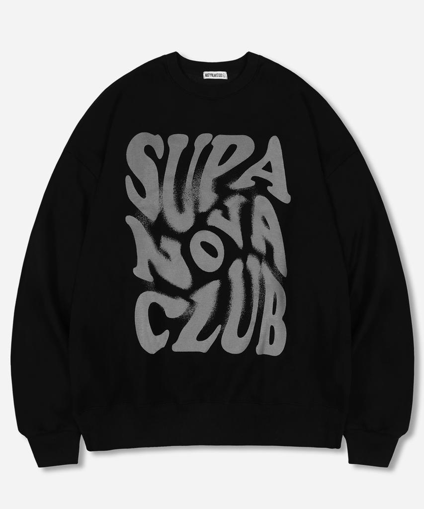 Свитшот оверсайз NP STUDIO Supernova Logo 4 цвета [Выберите без начеса или с начесом] (Тип Б)