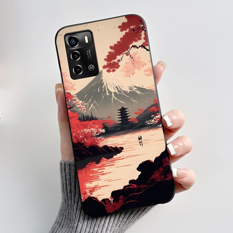 Чехол для смартфона ZTE Blade V40 Vita / V41, роскошный, милый, с кроликом, забавный, черный, корпус, мягкий силиконовый защитный чехол
