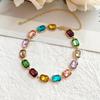 Spring/Summer Colorful Diamond Choker - Women's High-End, Versatile Design Clavicle Necklace