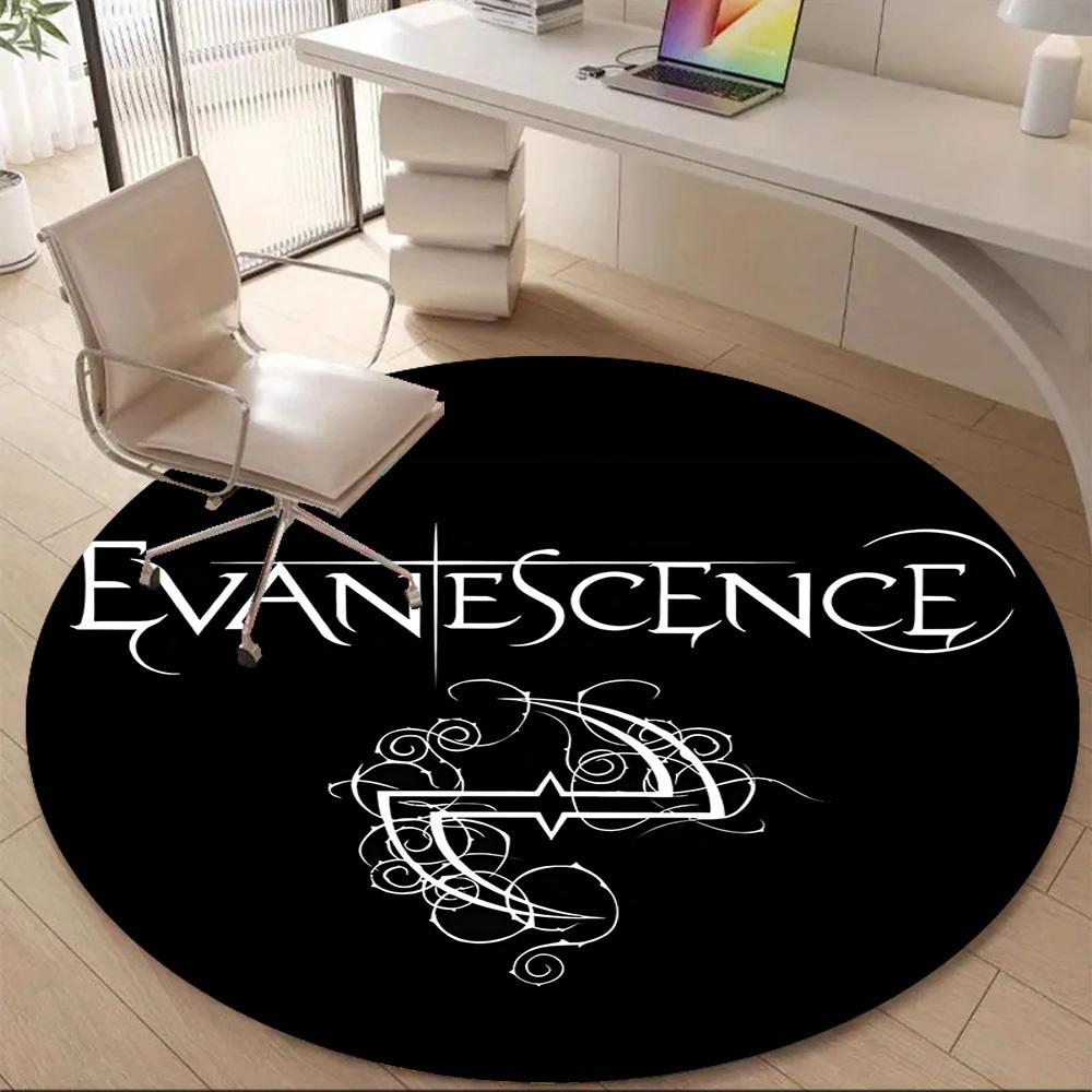 1PC Evanescence Music Office Round Area Rug, Indoor Mat Suitable For Office, Under Office Chairs Bedroom Living Room Home Decor DT1212041