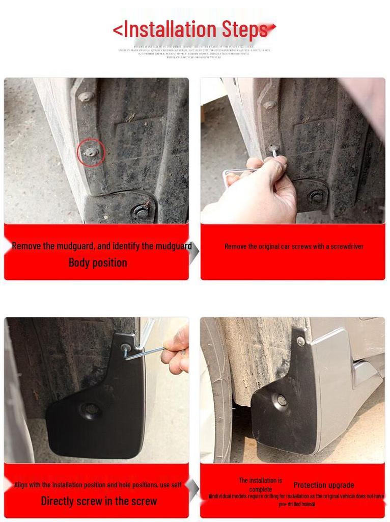 2016 Luxgen S5 Front & Rear Mud Flaps - Custom Car Accessories