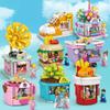 Lele Street View Series Building Blocks Restaurant Model Building Blocks 6 Year Old Children Educational Toys