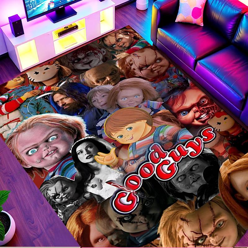 Bride of Chucky Print Rug, Washable Floor Carpet, For Entryway Dorm Laundry Room Office Study, Home Decor Birthday Christmas Gift