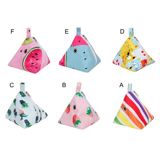 Переноска для маленьких животных, модная переноска с дышащими отверстиями, портативная дорожная сумка-переноска с треугольными чашками для хомяка