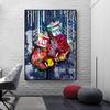 Boxing Gloves Canvas Painting Pop Graffiti Art Poster Print Abstract Wall Art Hanging Picture for Modern Living Room Home Decor