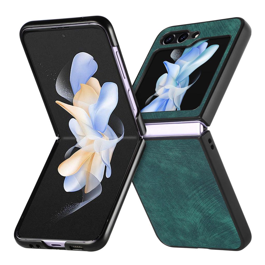 For Samsung Galaxy Z Flip7 FE 5G/Z Flip6 5G Case Vintage Leather+PC Slim Fit Phone Cover