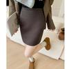 Women's Spring and Autumn New Thin Temperament Hip Skirt, Small A-character Thin Twill Skirt