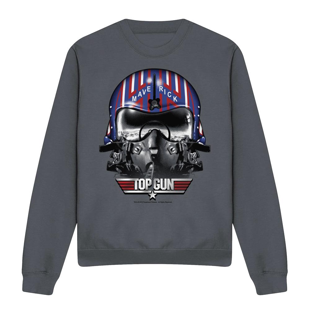 Top Gun Unisex Adult Maverick Helmet Sweatshirt