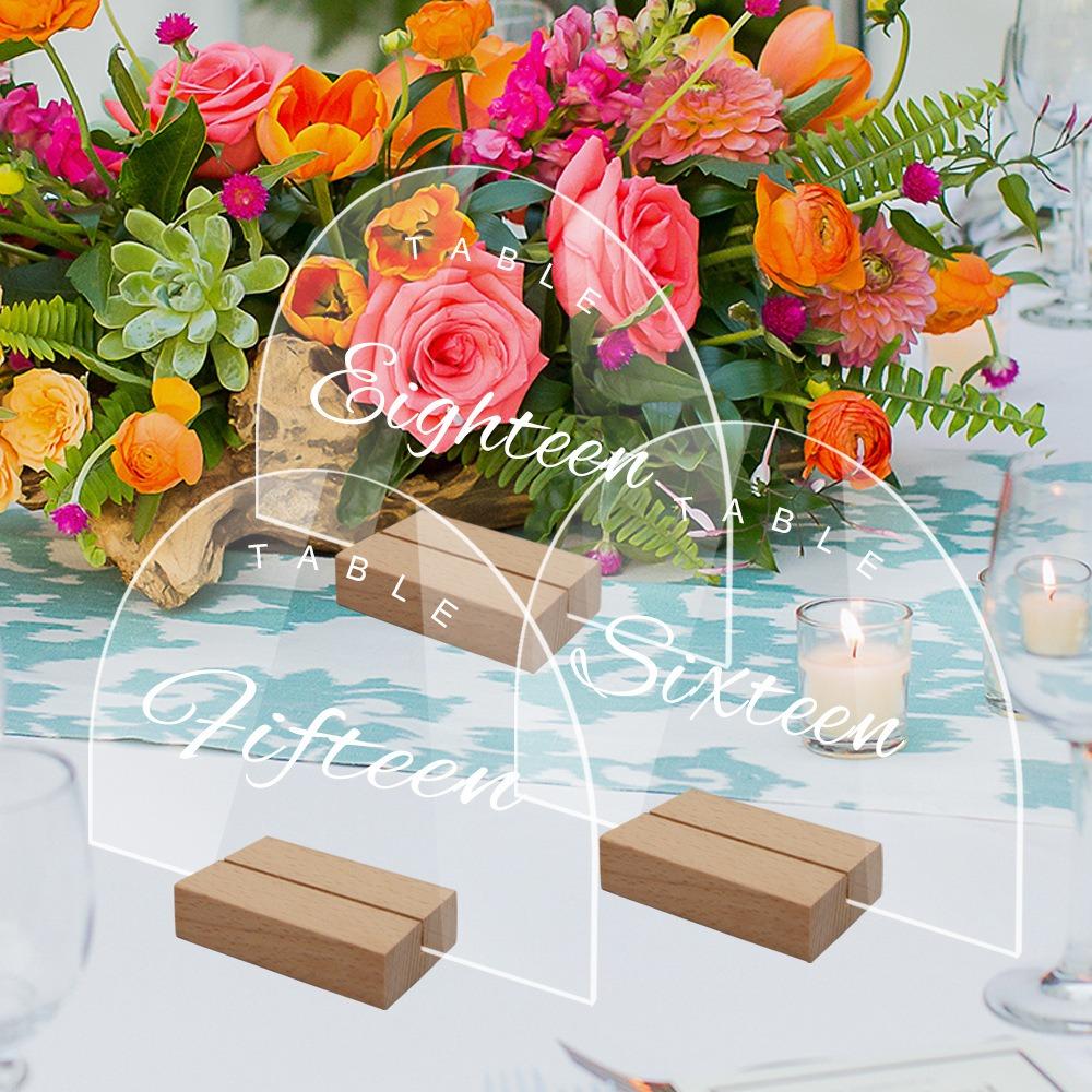 Removable with Base Menu Display Frame Table Number Plate Table Number Sign Card Display Stand