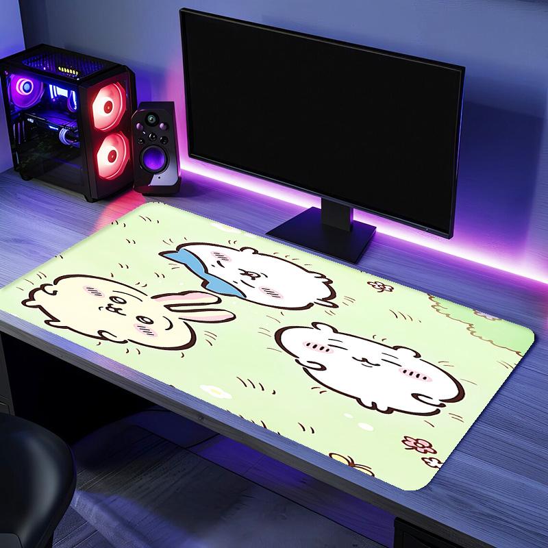 Chiikawa Mouse Pad - Non-Slip Rubber Base, Smooth Surface for Work,Gaming,Office,And Home Use, Desk Mouse Pad