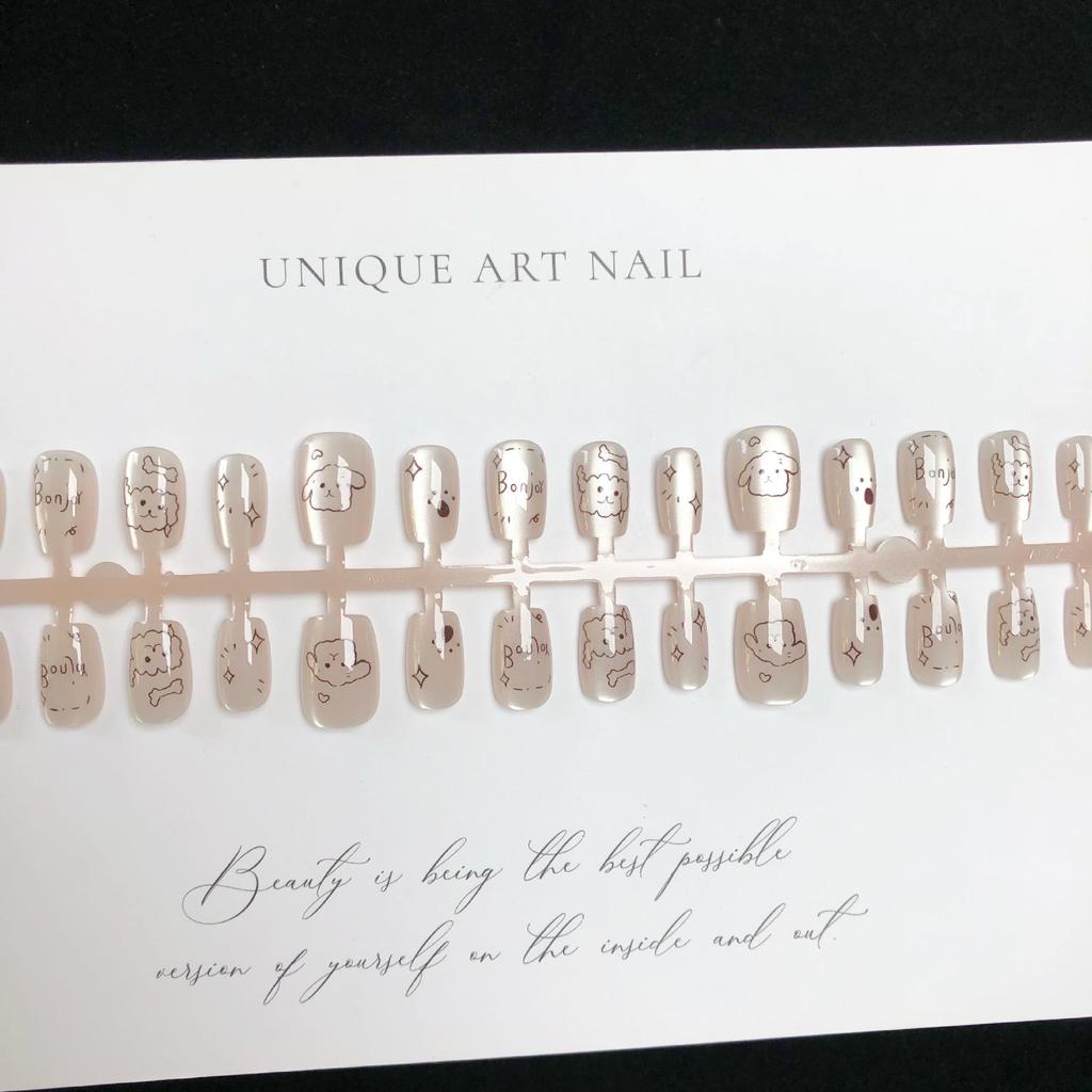 Полоски Наклейки для нейл-арта «Кошачий глаз» и «Стрелки», Ручная роспись, Ледяные прозрачные, Милый дизайн, Упаковка 10 штук.