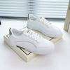 Daily White Shoes for Women  Autumn New Ins Korean Style Versatile Casual Shoes Breathable Thin Bottom Women's Shoes D208-1