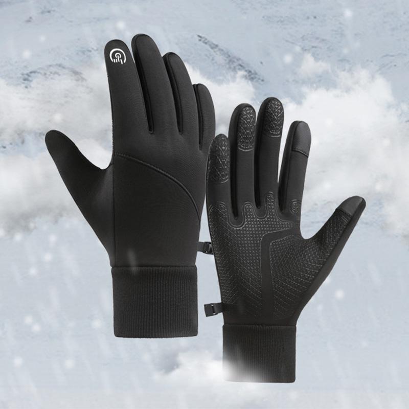Winter Warm Cycling Gloves Waterproof Thermal Glove Non-slip Touchscreen Fleece Gloves Motorcycle Gloves Snowboard Ski Mitten