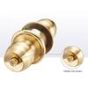 Polished Brass Keyed Entry Door Knob Front Entrance Door Lock 60mm for Front Entrance Adjustable Latch Reversible Use