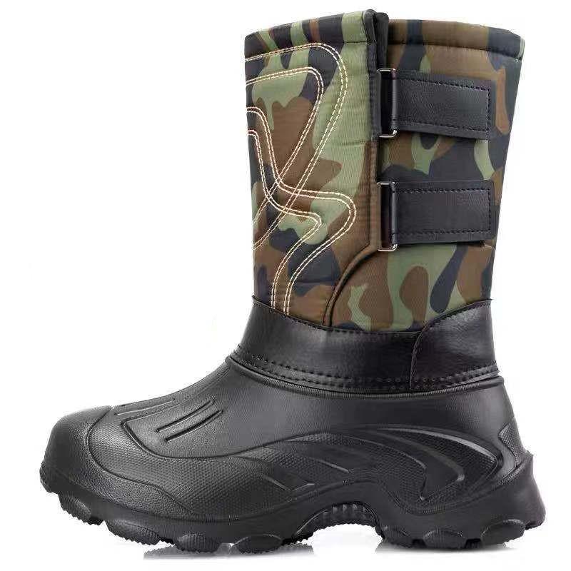 Winter Waterproof Insulated Snow Boots with Thick Soles - Lightweight and Cold-Proof for Delivery Workers and Outdoor Activities