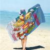 Personalized Winnie Pooh Friends Beach Towel Microfiber Beach Towel Thin Absorbent for Beach Swimming Yoga Bath Sports. 0910367
