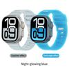Светящийся в темноте силиконовый ремешок для Apple Watch Band 49мм 46мм 45мм 44мм 42мм ремешки Для iWatch Series Ultra3 11 10 9 8 7 6 5 SE 3