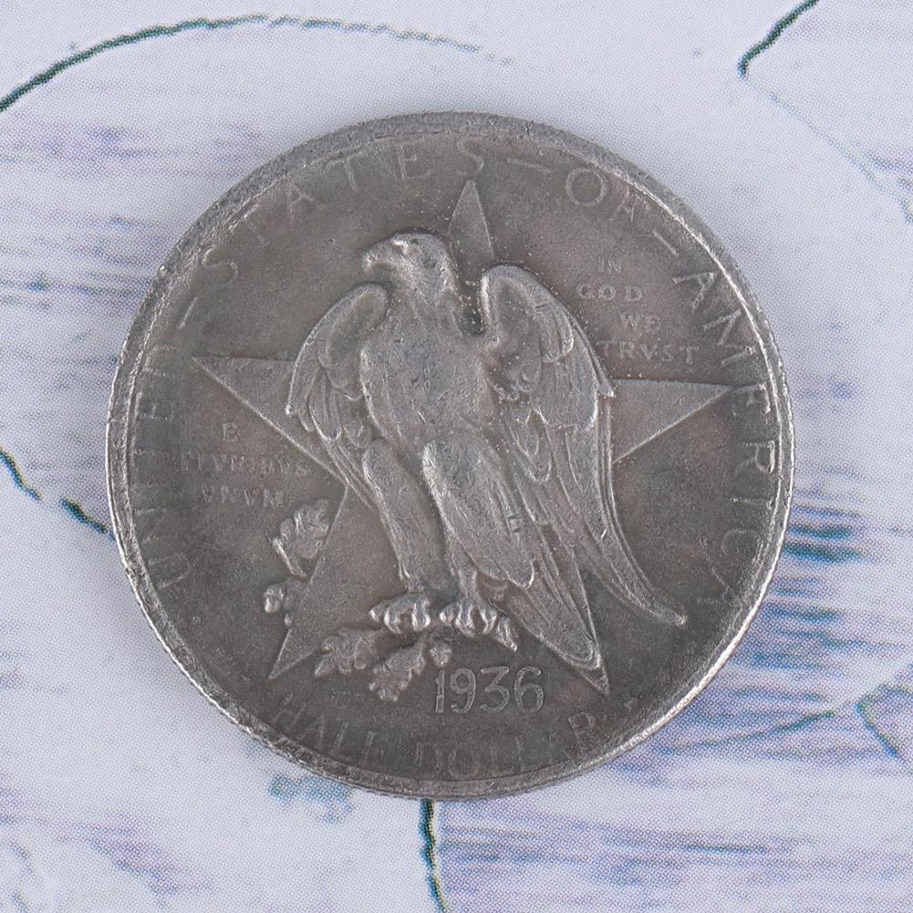 The United States 1936 D Texas Brass Silver Dollar Vintage Commemorative Collection Coin