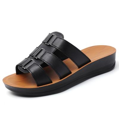 36-43 Летние женские большие модные крутые тянущиеся однострочные тянущиеся верхняя одежда женская обувь обувь для мам