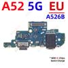 Плата-коннектор порта зарядки USB Dock Flex-кабель для Samsung Galaxy A50 A51 A52 A52s A53 A54 A55 A56 A50S A505F A505U US EU