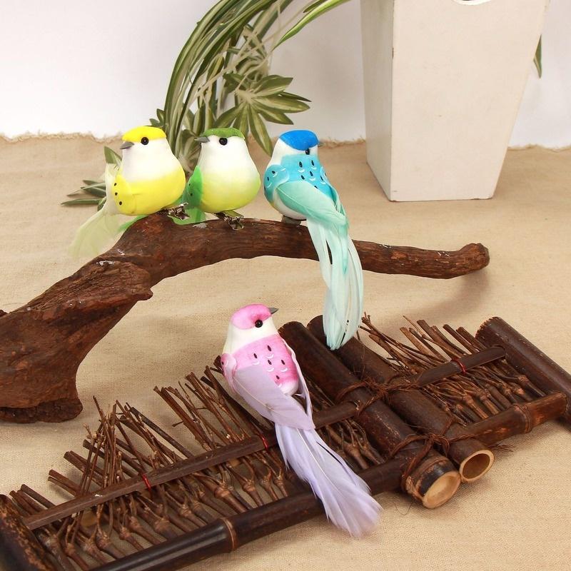 12 шт./кор. моделирование искусственная птица садоводство дома птица орнамент украшения