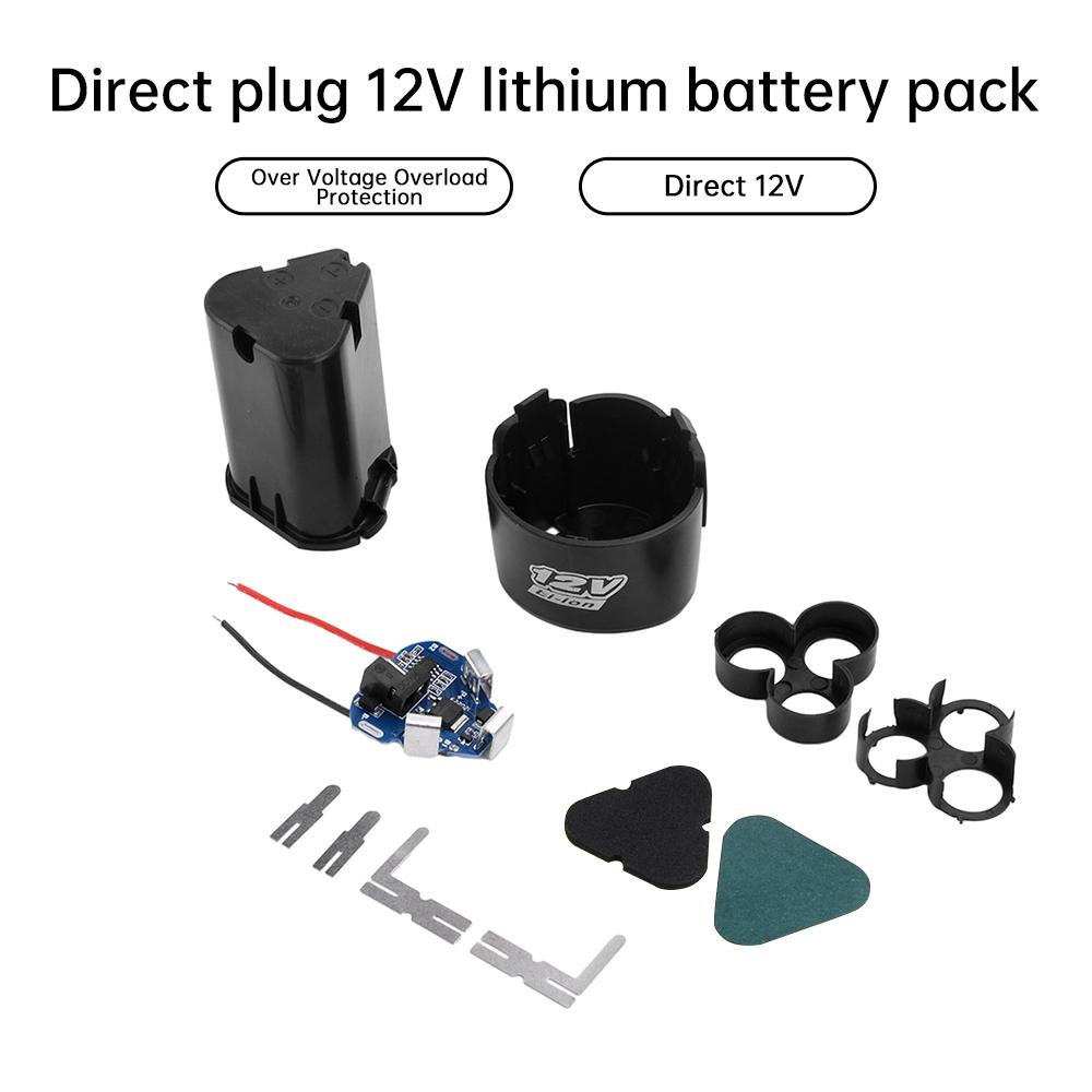 Вставной аккумулятор для электроинструментов 12 В, набор для DIY, 3S литий-ионный аккумулятор, зарядное/разрядное устройство, плата защиты для электродрели, цепной пилы