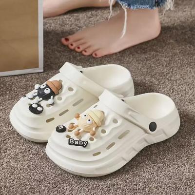 Новые летние женские сандалии на плоской подошве EVA Clogs DIY Cave Shoes унисекс модные сандалии на платформе с отверстиями для пар пляжные тапочки