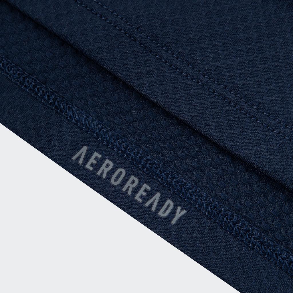 adidas Футболка без рукавов с принтом, повседневная, с круглым вырезом, мужская, темно-синяя JE1808
