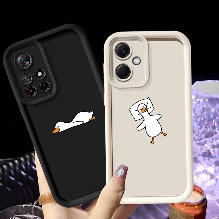 Чехол для телефона для Xiaomi Poco F8 C51 C50 X3 Pro X3 NFC C61 Простой и милый Утенок