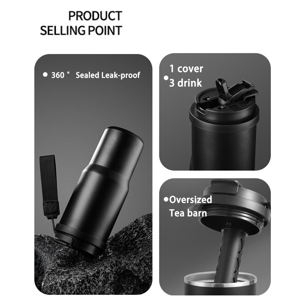 750ml Insulated Cup Large Capacity Vacuum Flask Stainless Steel BPA Free Colorful Travel Tumbler for Outdoor/Gym/Camping/School