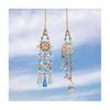Window Prisms Rainbow Wind Chimes Sun Moon Hanging Light Catcher Garden Craft Decor Tools Creative Fashion New Crystal Pendant