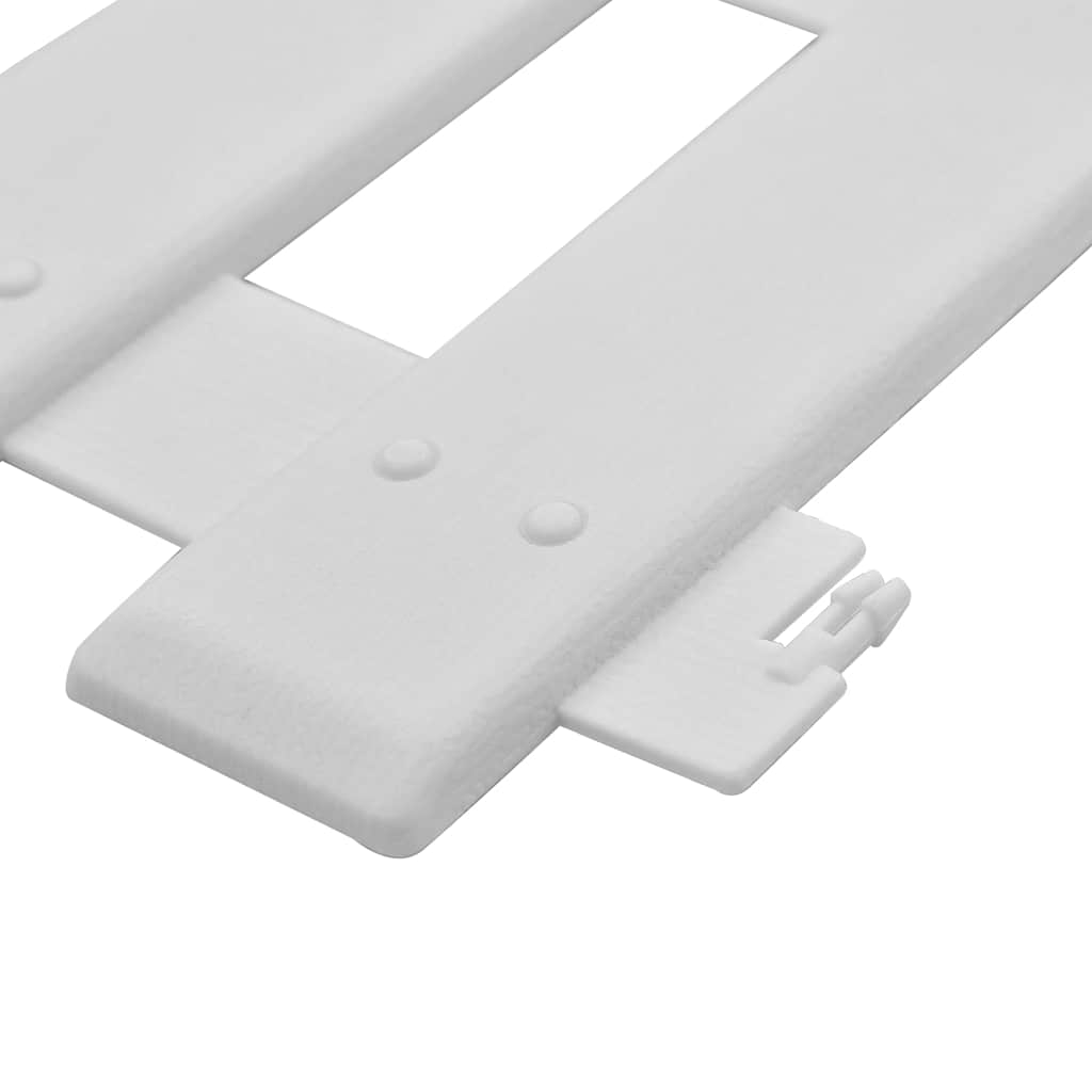 Lawn Edging 25 pcs White 10 m PP