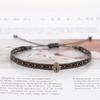 KKBEAD Тканевый Браслет Для Женщин Ручной Работы Плетеные Браслеты Сердце из Кубического Циркония Злой Злой Буква LOVE Ювелирный Подарок Pulseras