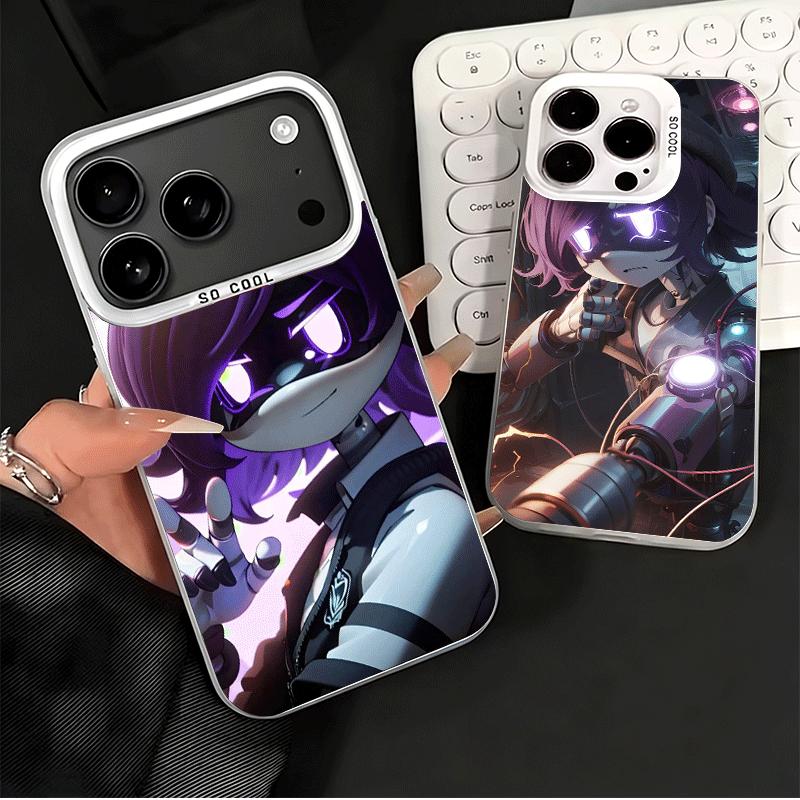 M-Murder D-Drones Uzi Doorman Soft Phone Case for iPhone 15 16 17 Pro Max 17Air 16E 14 Plus 13 12 Mini Shockproof Cover Back She