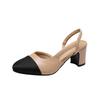 Summer Women's Leather Slingbacks Women's Sandals Flat Heel Formal Ladies Shoes Sexy Party Sandals Dress Wedding Party Shoe