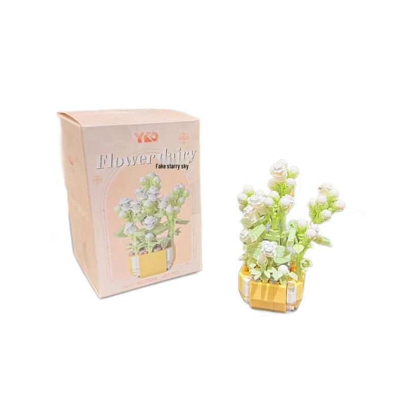 Подарок ко Дню учителя: Совместимые кубики Lego Букет и Суккуленты Игрушки