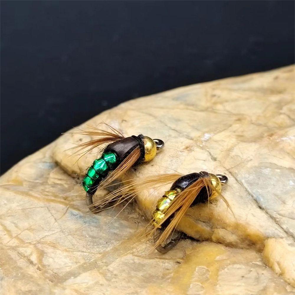 Artificial Fast Sinking Flies Fishing Lure Scud Fly Bug Insect Worm Bait