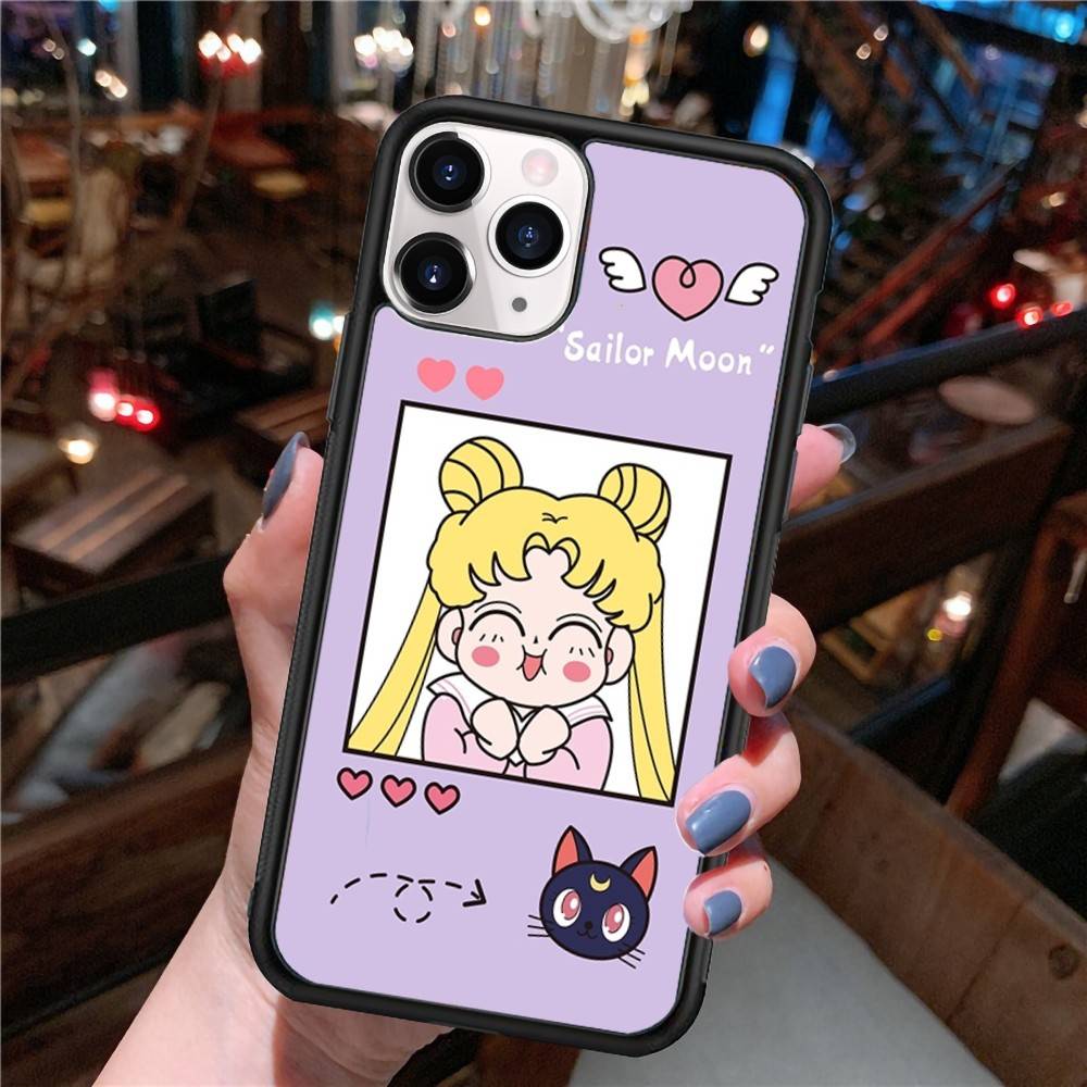 S-Sailors Anime Moon For IPhone 17 16 Pro Max Air 15 14 13 12 Mini Plus 11 Hard PC+TPU Phone Back Cover
