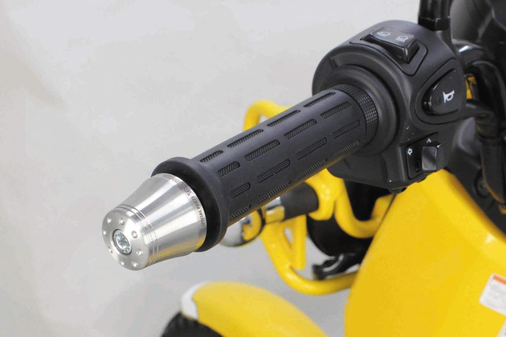 Special Parts Takegawa Stainless Steel Accessory Bar Ends, Universal Fit (Monkey 125, Grom, Super Cub, Cross Cub, PCX, etc.) 06-01-0177