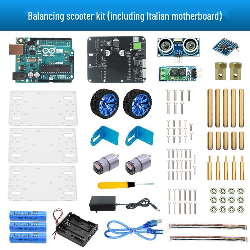 Двухколесный балансирующий автомобиль с Bluetooth, совместимый с Arduino, с ультразвуковым датчиком обнаружения препятствий