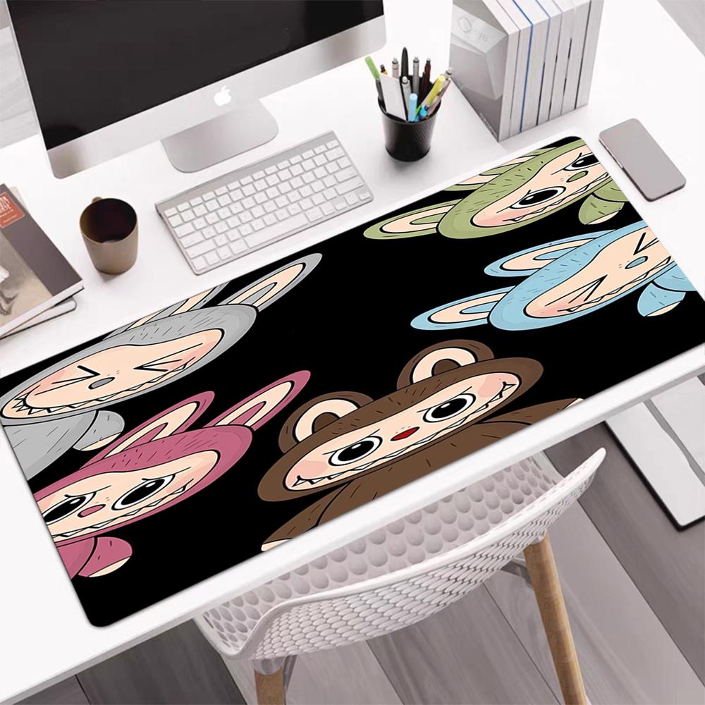 Labubu Theme Mouse Pad, Non Slip Rubber Base, Multifunctional Office & Home Decor, Perfect for Workspace Personalization.